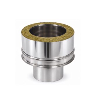 Manguito de União Inox para Tubo Simples a Duplo Ø100/150 mm